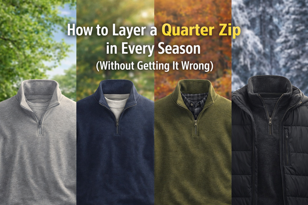 How to Layer a Quarter Zip in Every Season (Without Getting It Wrong)