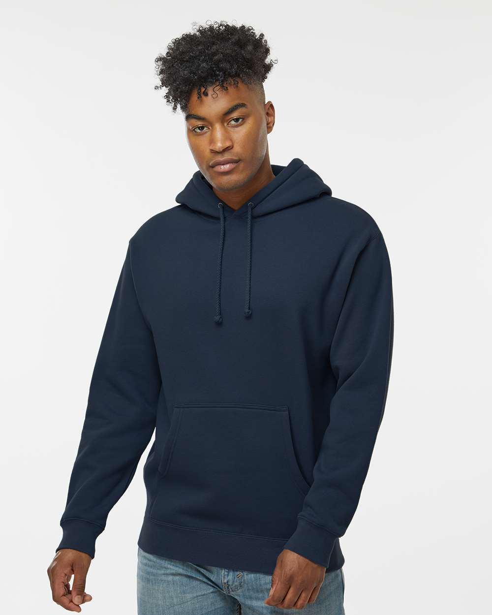 Unisex Heavyweight Hooded Sweatshirt - Navy - XS
