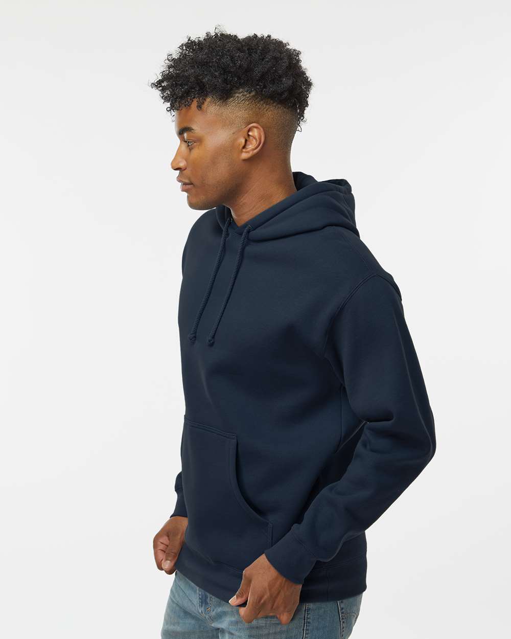 Unisex Heavyweight Hooded Sweatshirt - Navy - S