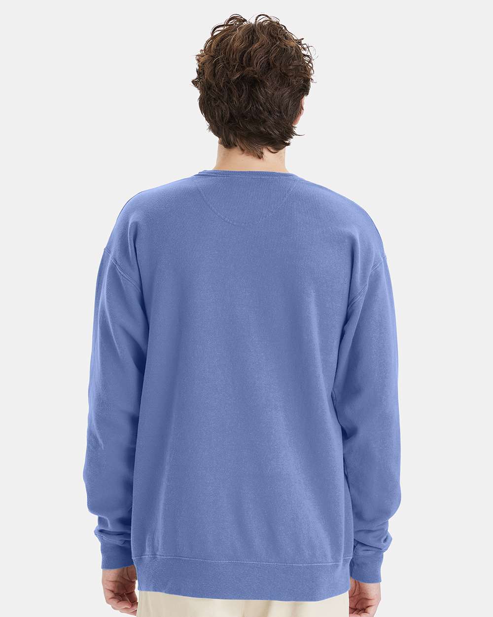Unisex Garment-Dyed Crewneck Sweatshirt - Frontier Blue - M