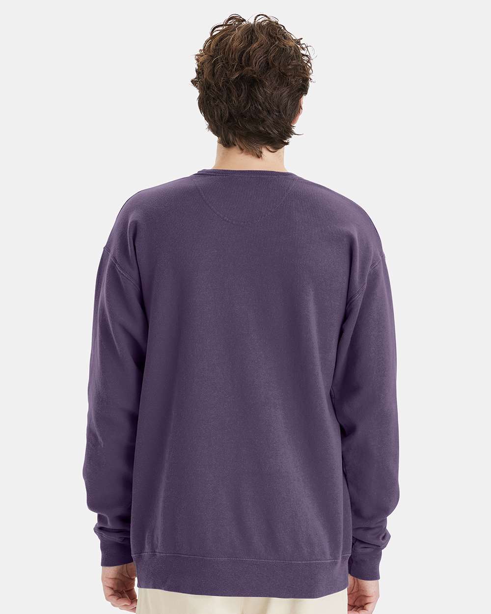 Unisex Garment-Dyed Crewneck Sweatshirt - Grape Soda - M