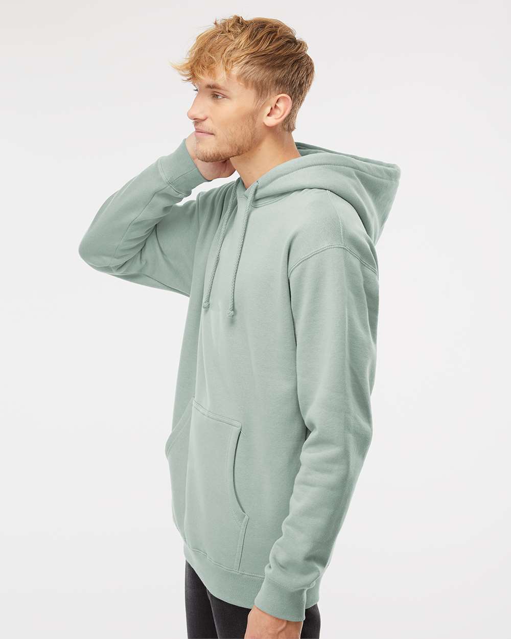 Unisex Heavyweight Hooded Sweatshirt - Dusty Sage - S
