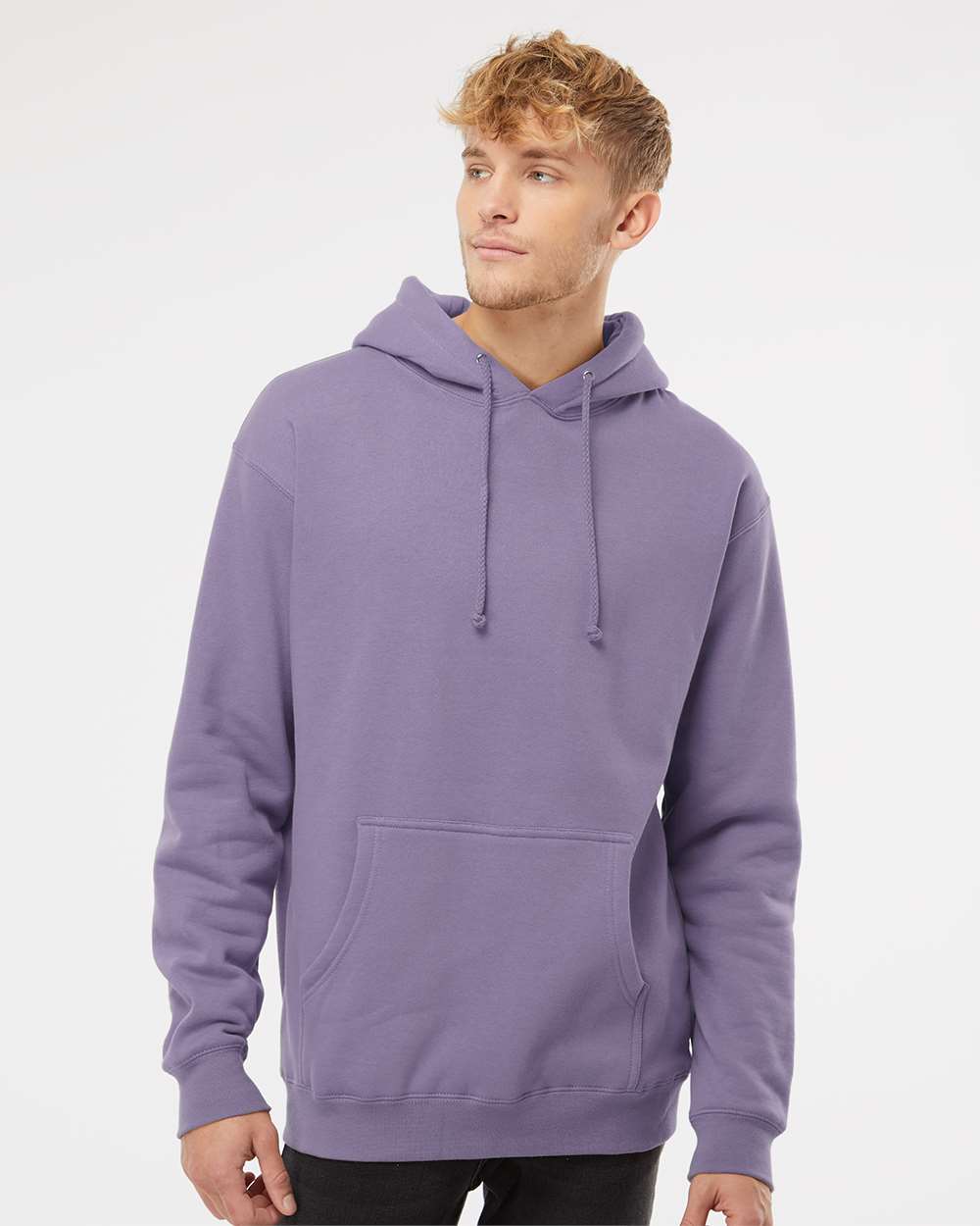 Unisex Heavyweight Hooded Sweatshirt - Plum - XS
