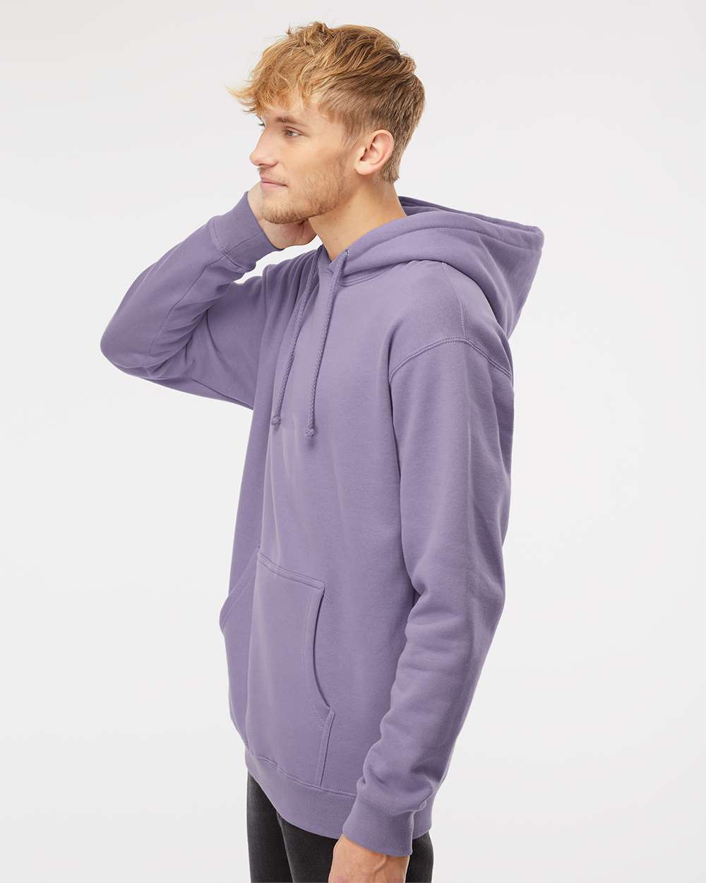 Unisex Heavyweight Hooded Sweatshirt - Plum - S