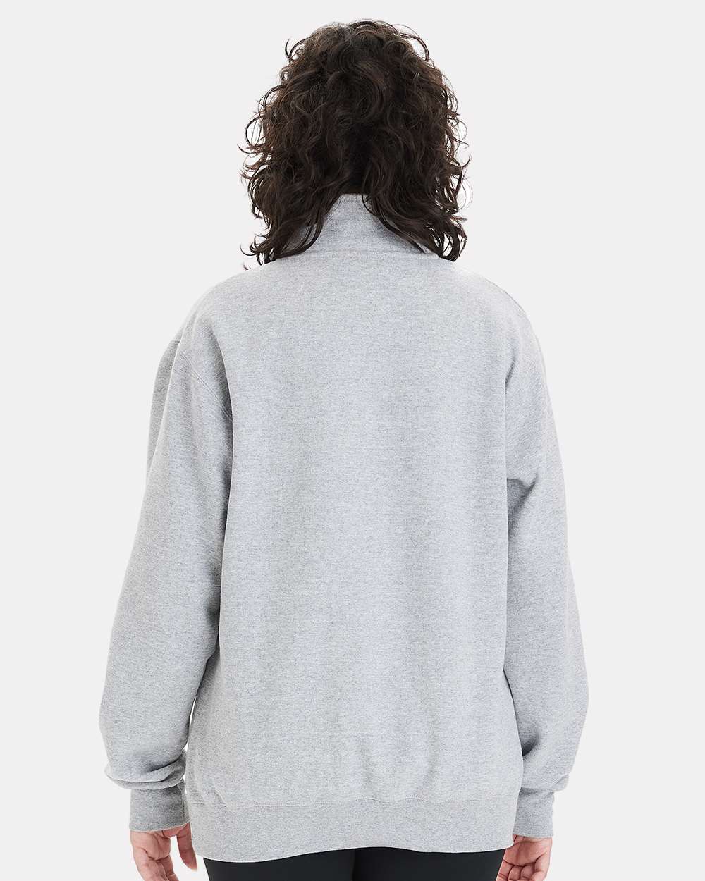 Unisex Quarter-Zip Pullover - Light Steel - M