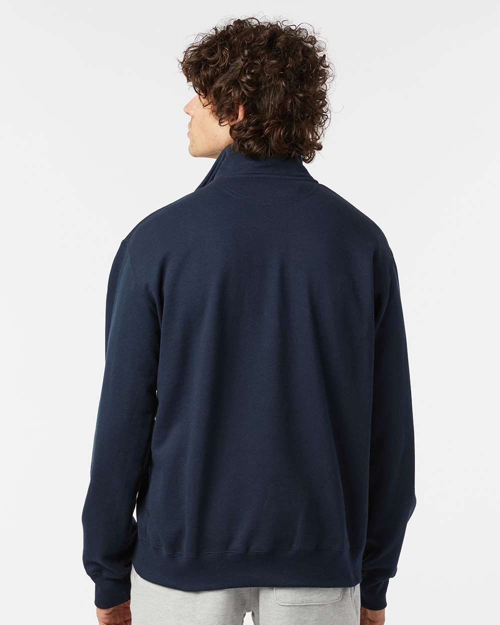 Unisex Quarter-Zip Pullover - Navy - M