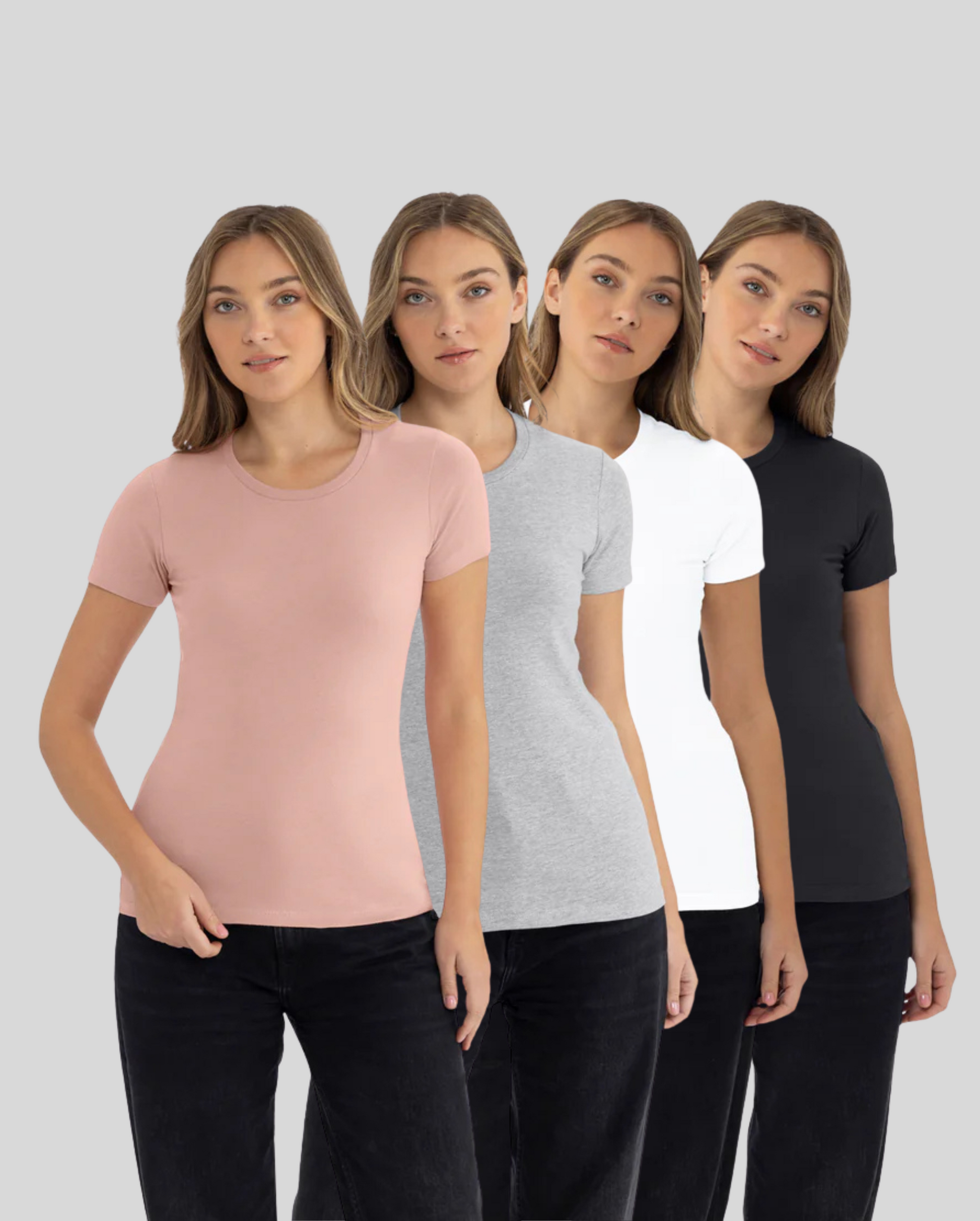 Women's Classic Cotton Tee 4-Pack
