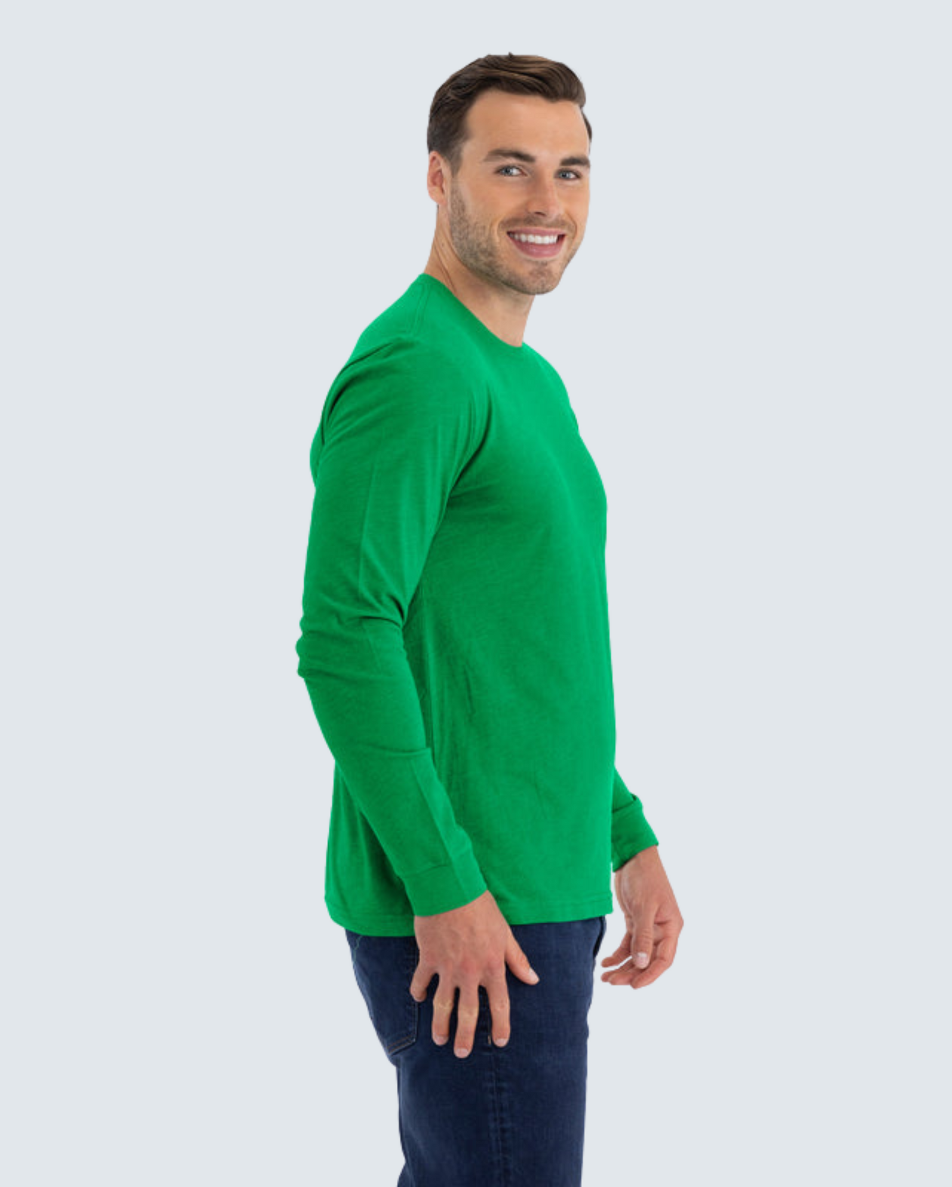 Classic Crew Long Sleeve T-Shirt - Kelly Green