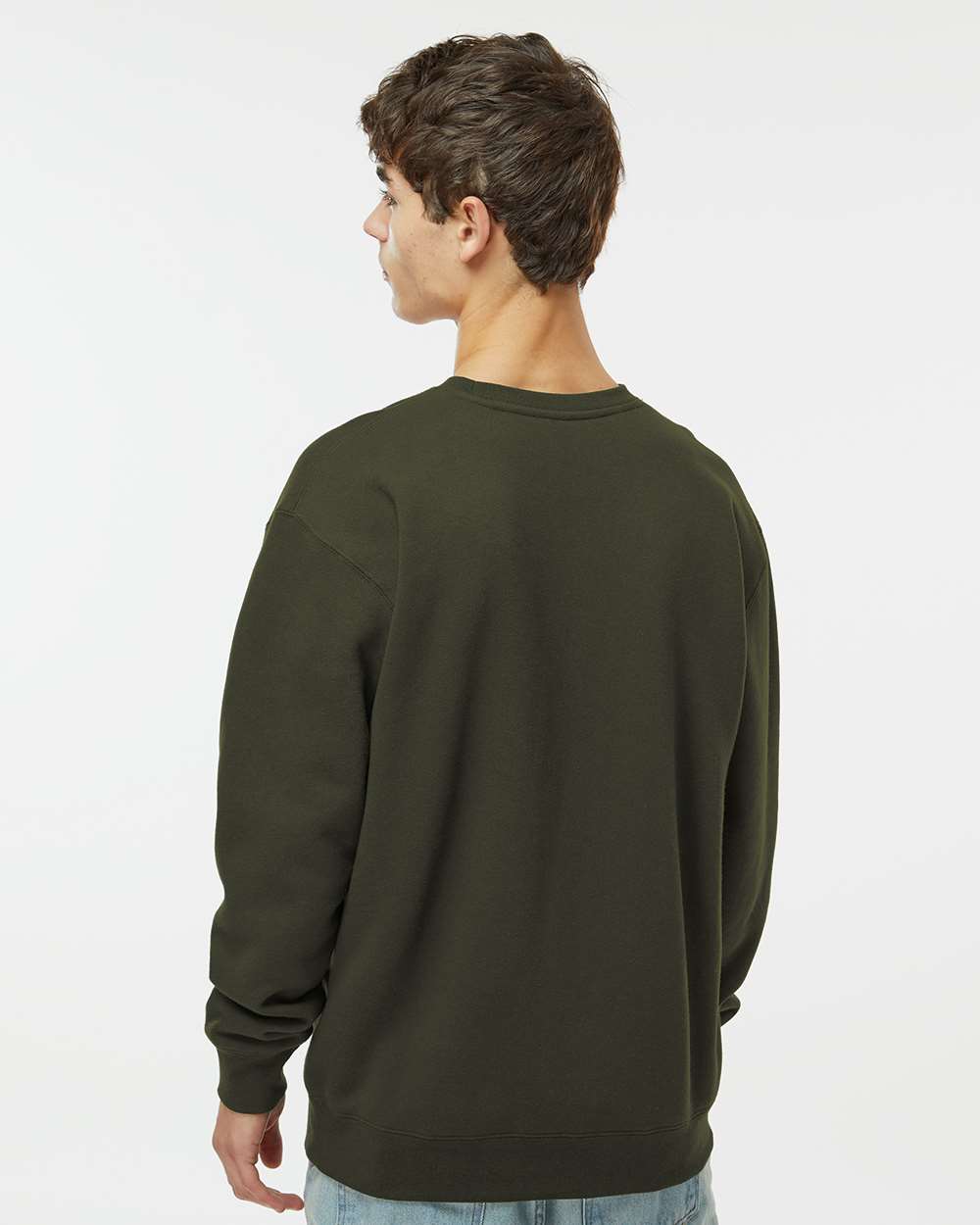 Unisex Heavyweight Crewneck Sweatshirt - Army - M