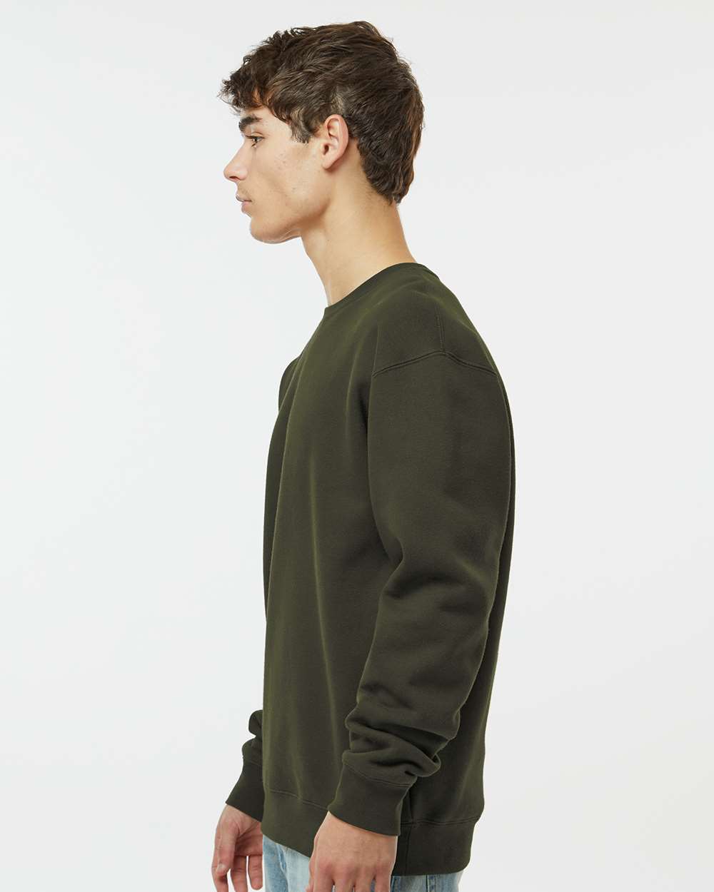 Unisex Heavyweight Crewneck Sweatshirt - Army - S