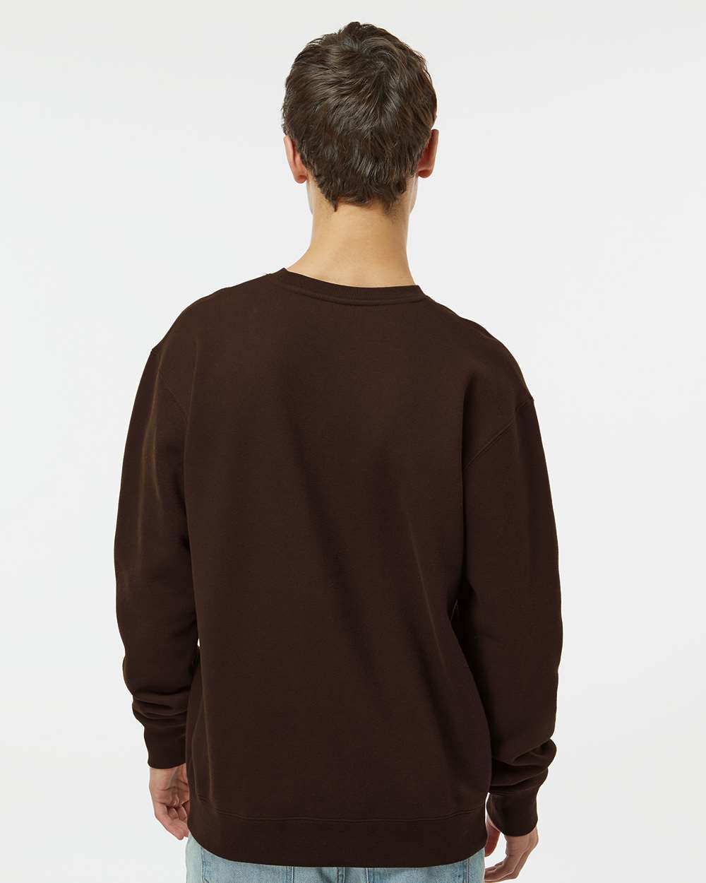Unisex Heavyweight Crewneck Sweatshirt - Brown - M