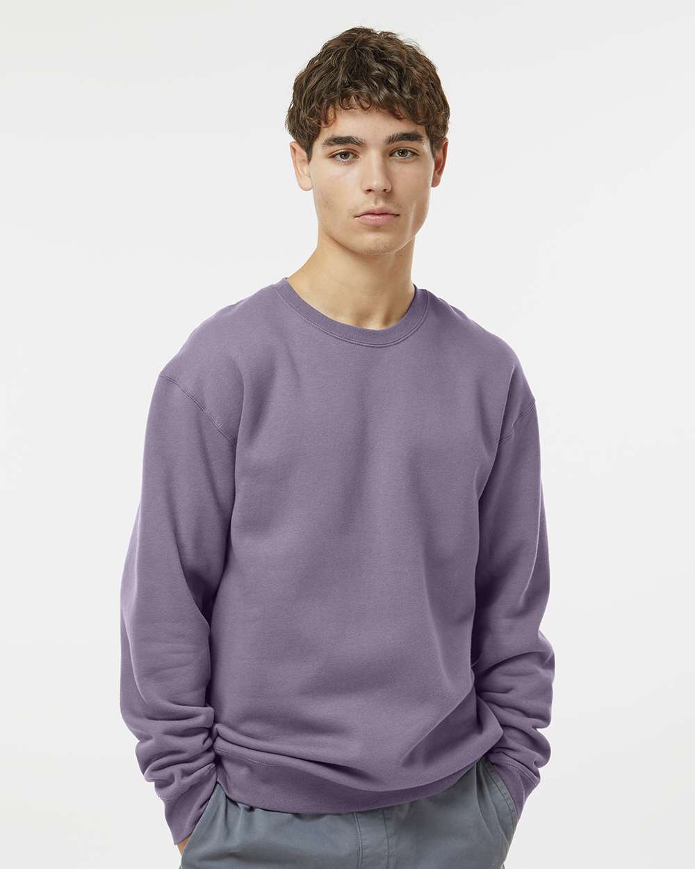 Unisex Heavyweight Crewneck Sweatshirt - Plum - XS