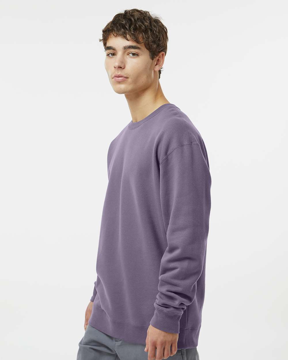 Unisex Heavyweight Crewneck Sweatshirt - Plum - S