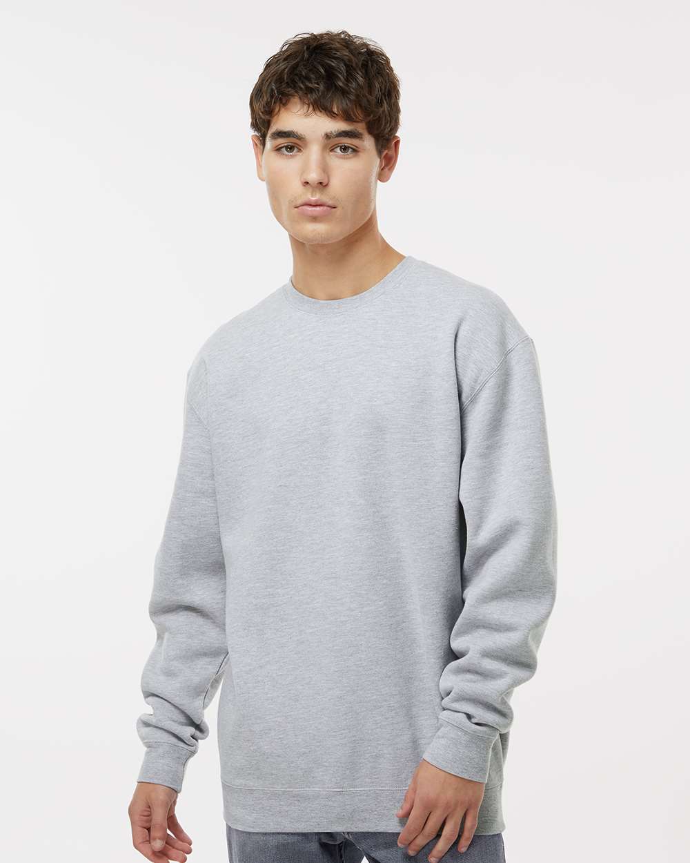 Unisex Heavyweight Crewneck Sweatshirt - Heather Grey - XS