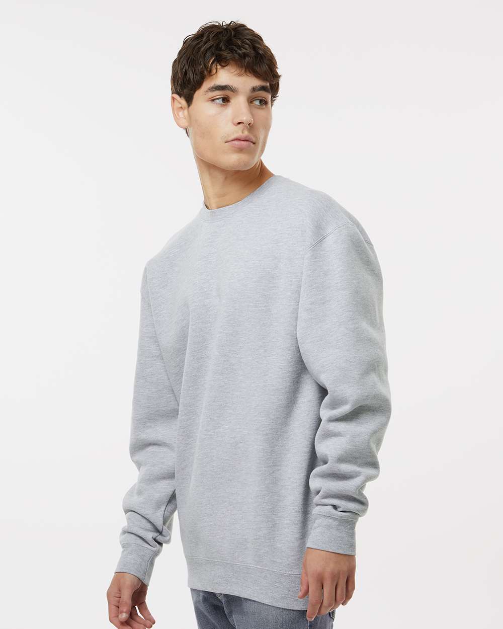 Unisex Heavyweight Crewneck Sweatshirt - Heather Grey - S