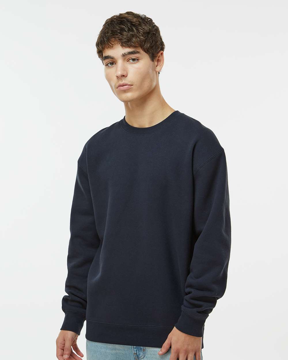 Unisex Heavyweight Crewneck Sweatshirt - Navy - XS