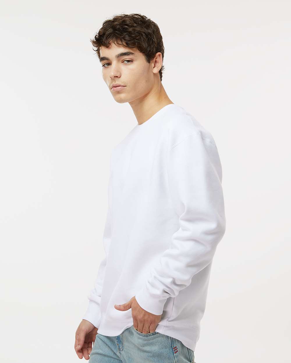 Unisex Heavyweight Crewneck Sweatshirt - White - S