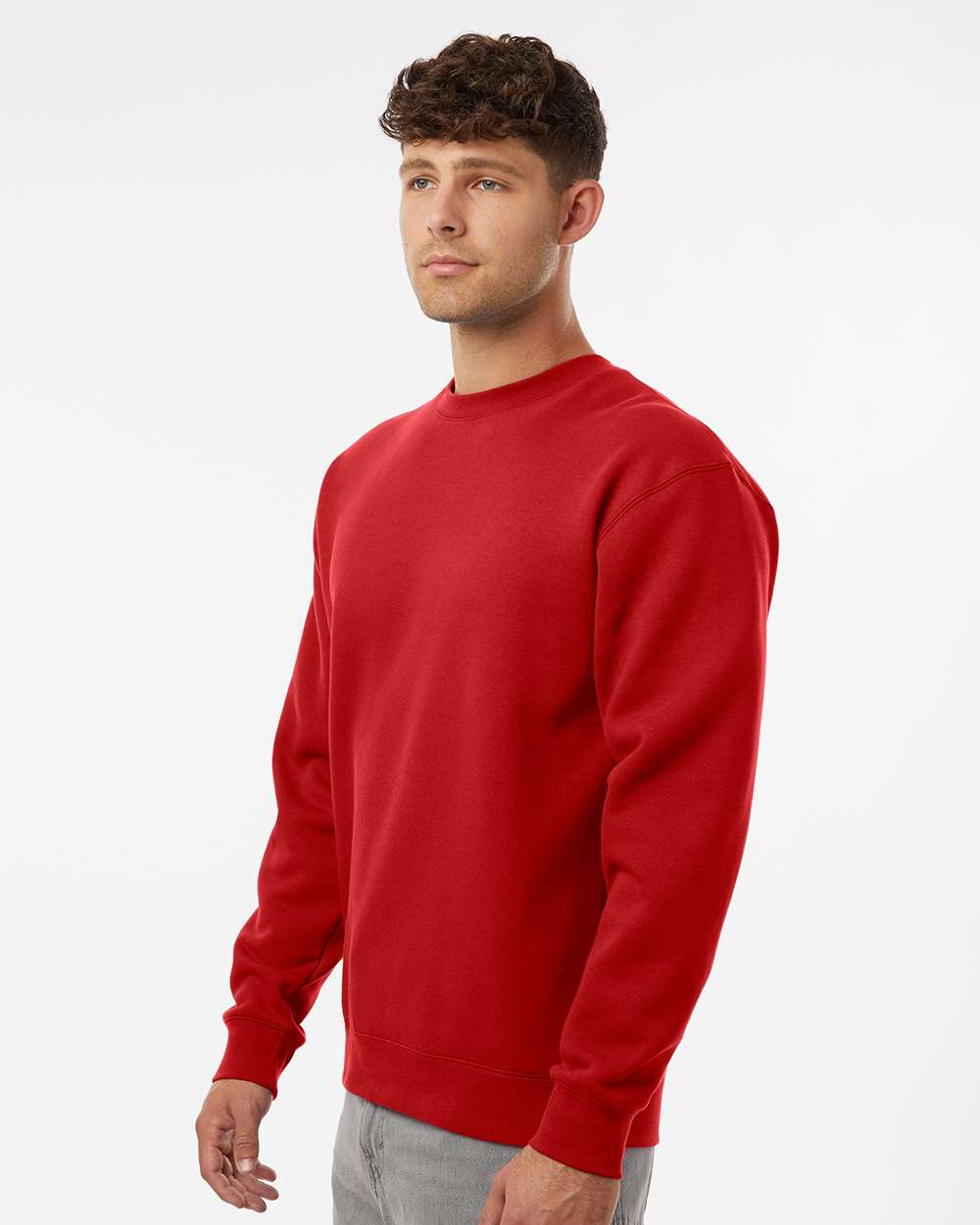 Unisex Heavyweight Crewneck Sweatshirt - Red - S