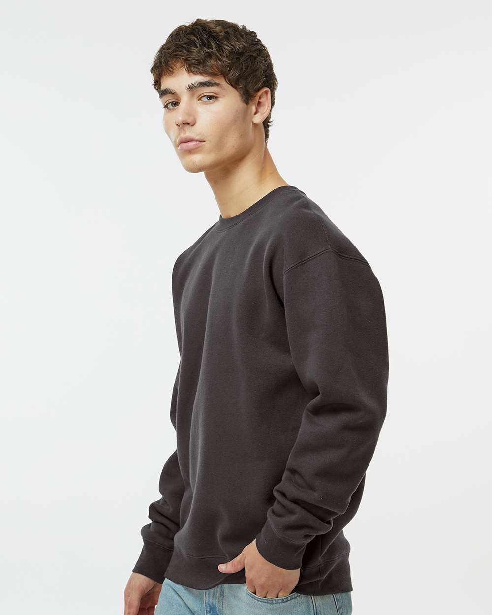 Unisex Heavyweight Crewneck Sweatshirt - Asphalt - S
