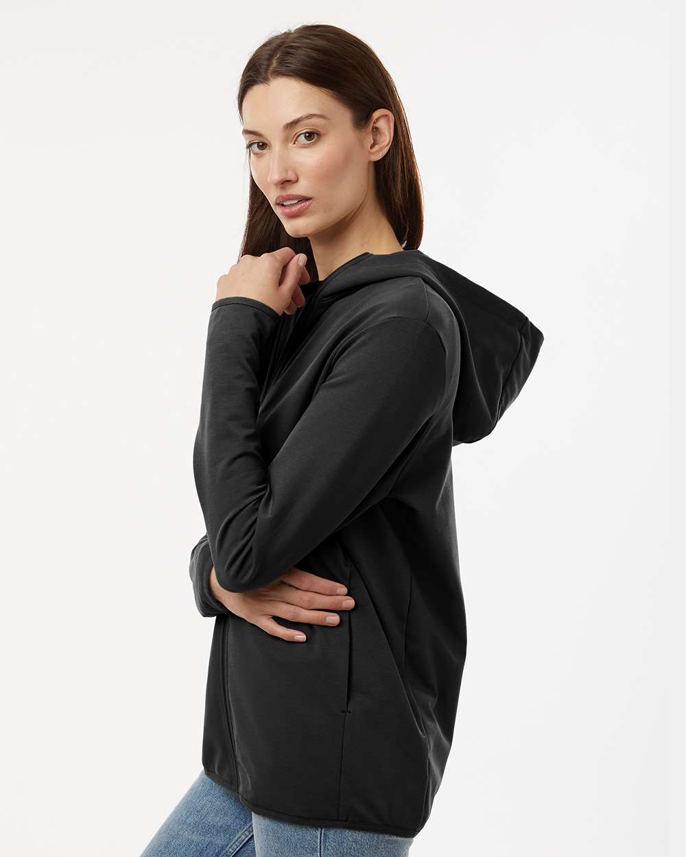 Unisex Perform Full-Zip Hooded Sweatshirt - Black - S