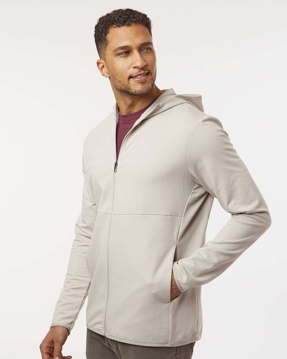 Unisex Perform Full-Zip Hooded Sweatshirt - Smoke - S