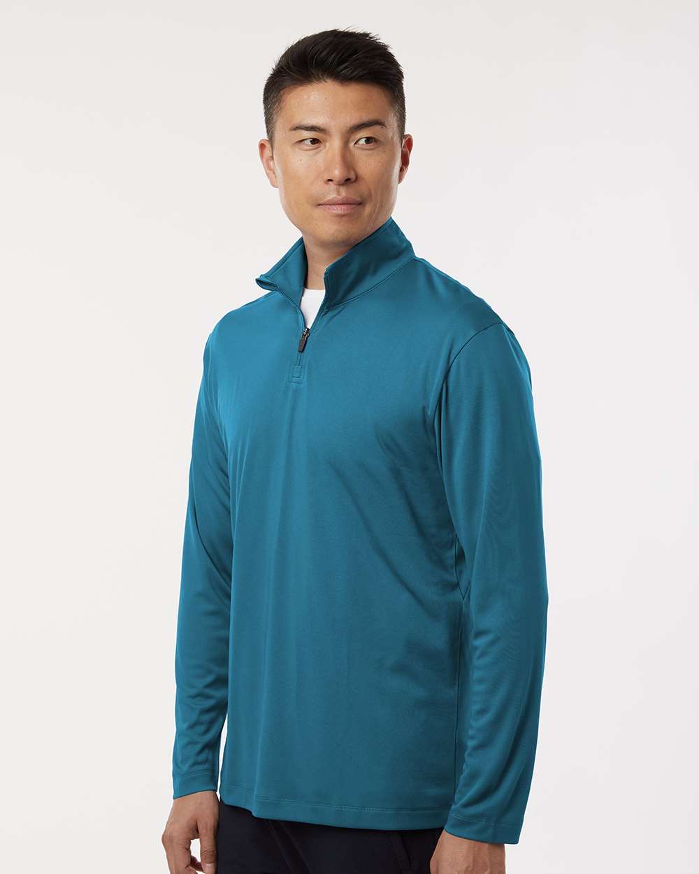 Men's Pro Performance Quarter-Zip Pullover - Pacific Blue - M
