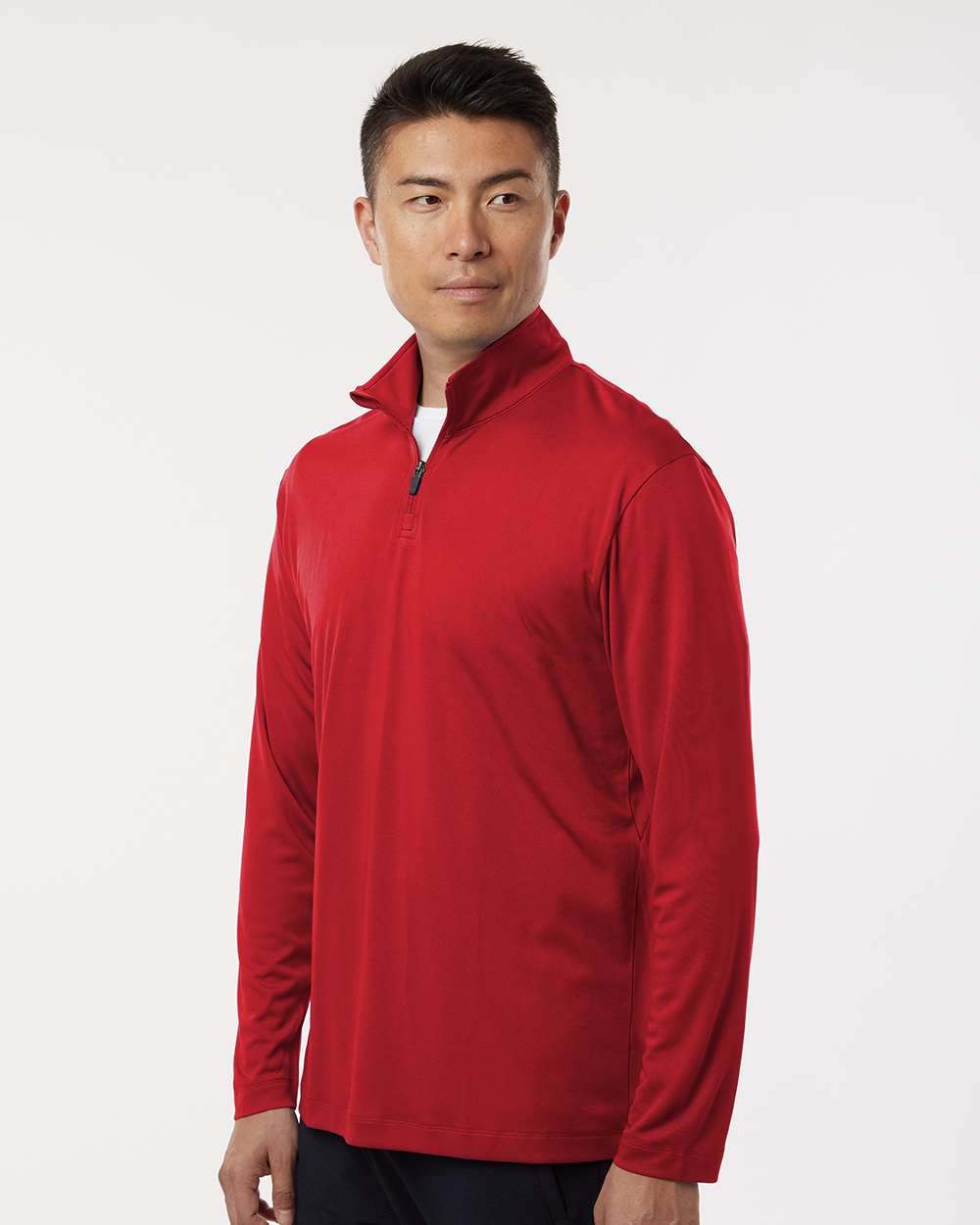 Men's Pro Performance Quarter-Zip Pullover - Red - M
