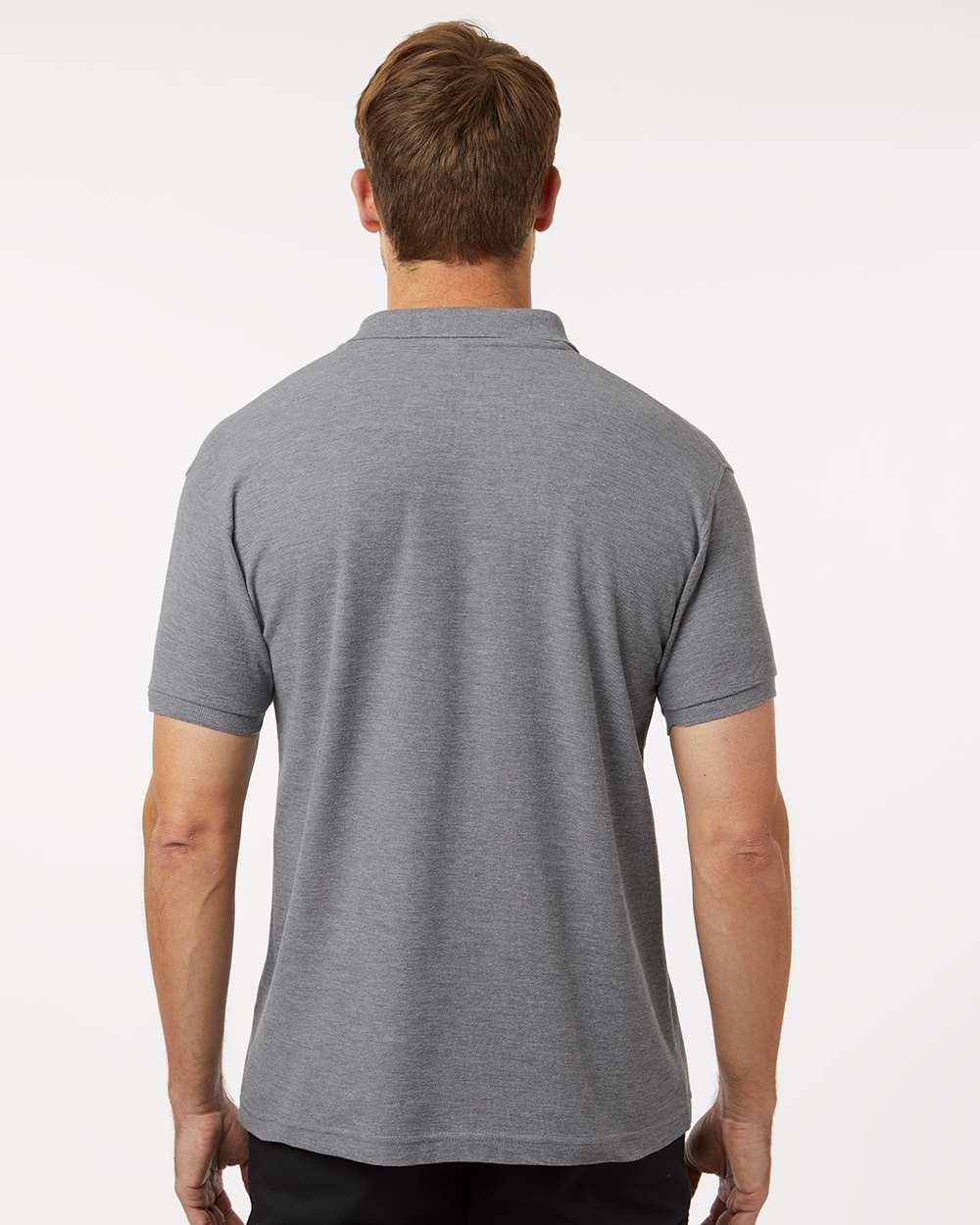 Men's Classic Polo - Heather Grephite - L