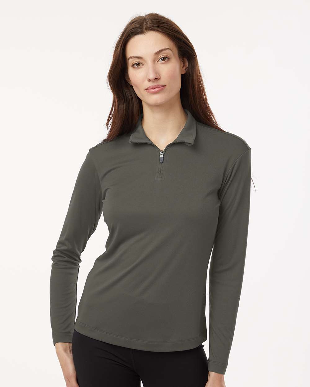 Women’s Quarter-Zip Pullover – Charcoal - S