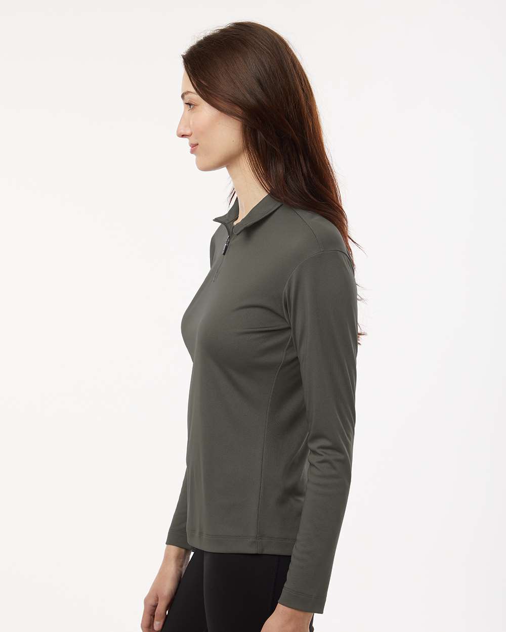 Women’s Quarter-Zip Pullover – Charcoal - M