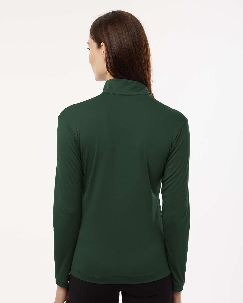 Women’s Quarter-Zip Pullover – Forest Green - L