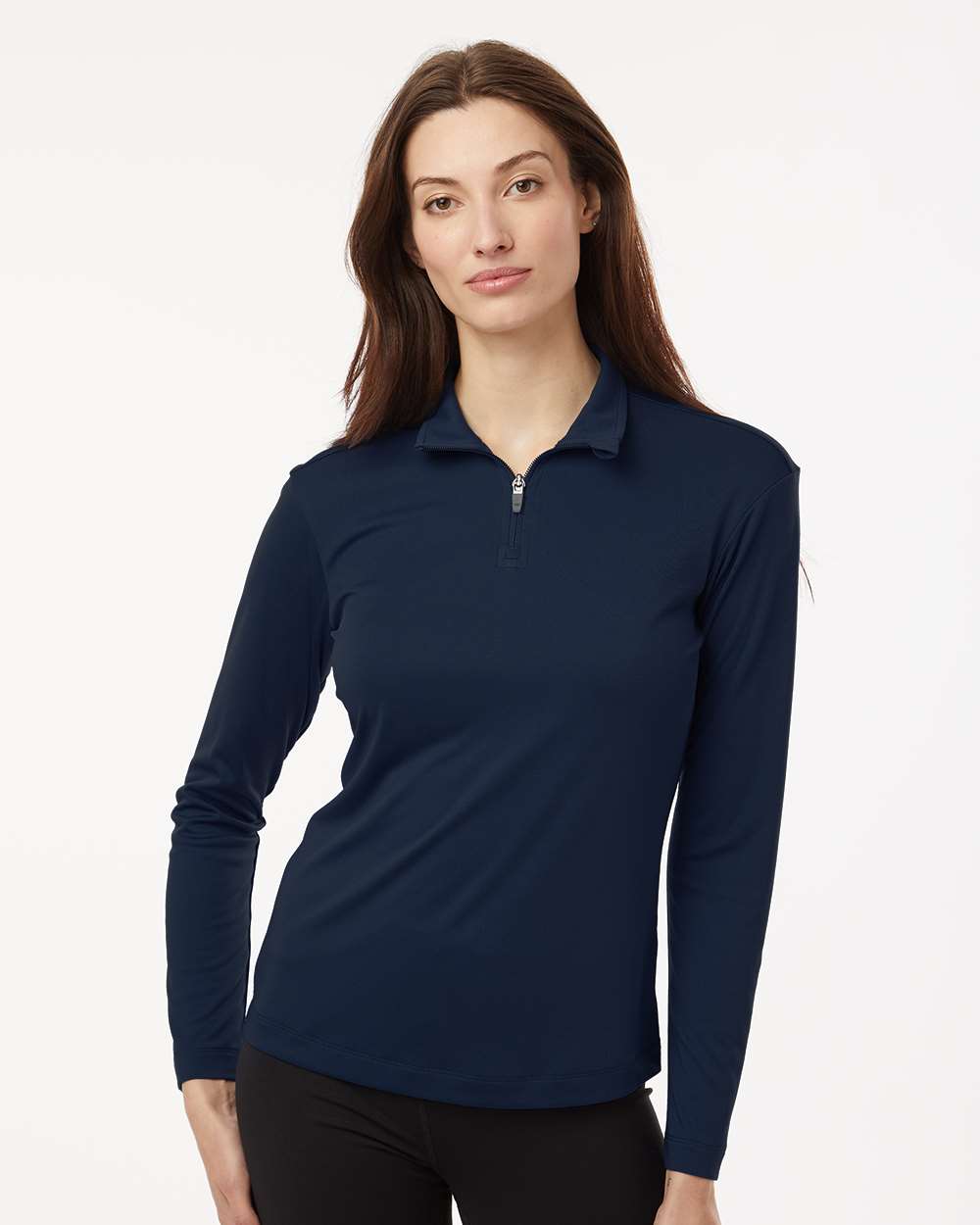 Women’s Quarter-Zip Pullover – Navy - S