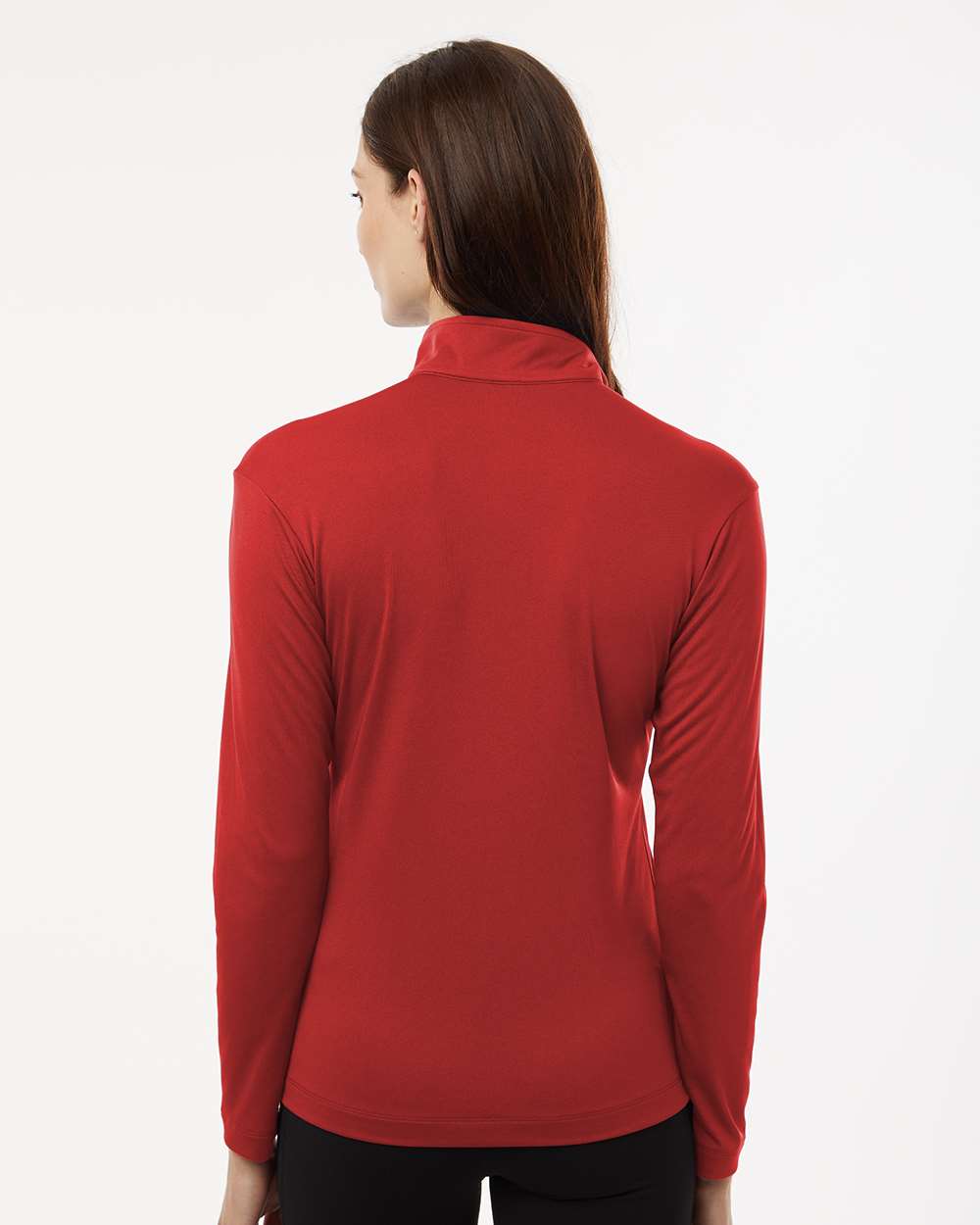 Women’s Quarter-Zip Pullover – Red - L