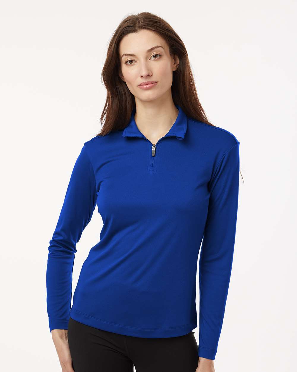 Women’s Quarter-Zip Pullover – Royal - S
