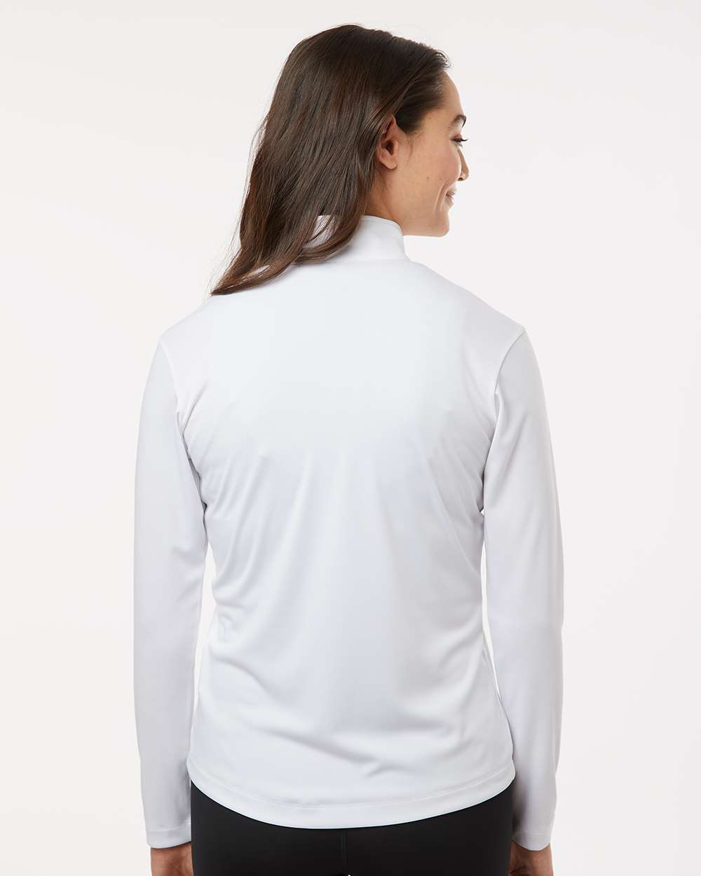 Women’s Quarter-Zip Pullover – White - L