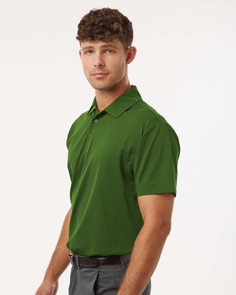 Men's Classic Pro-Flex Polo - Olive Green - M
