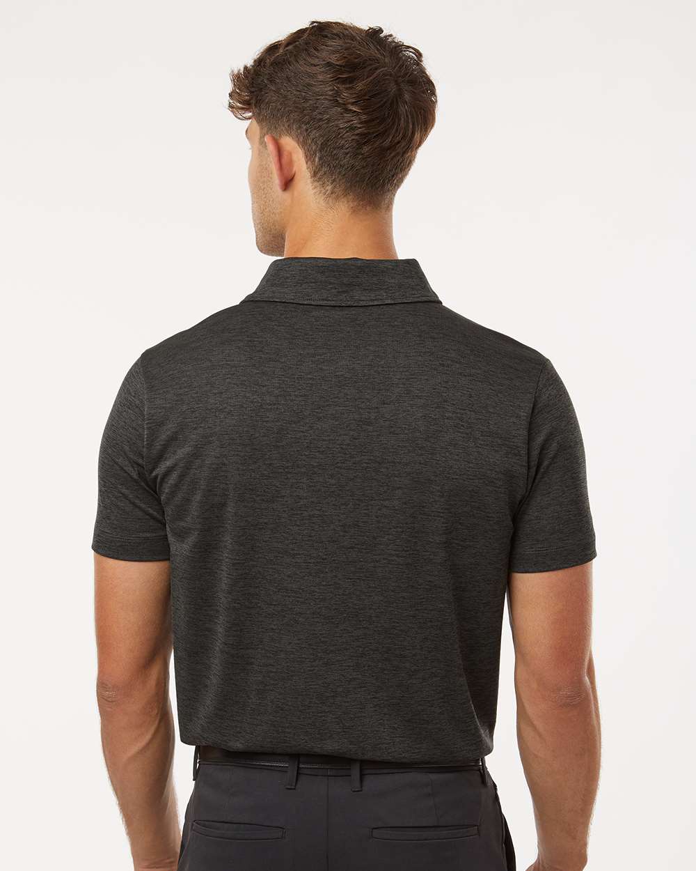 Men's Performance Polo - Black Melange - L