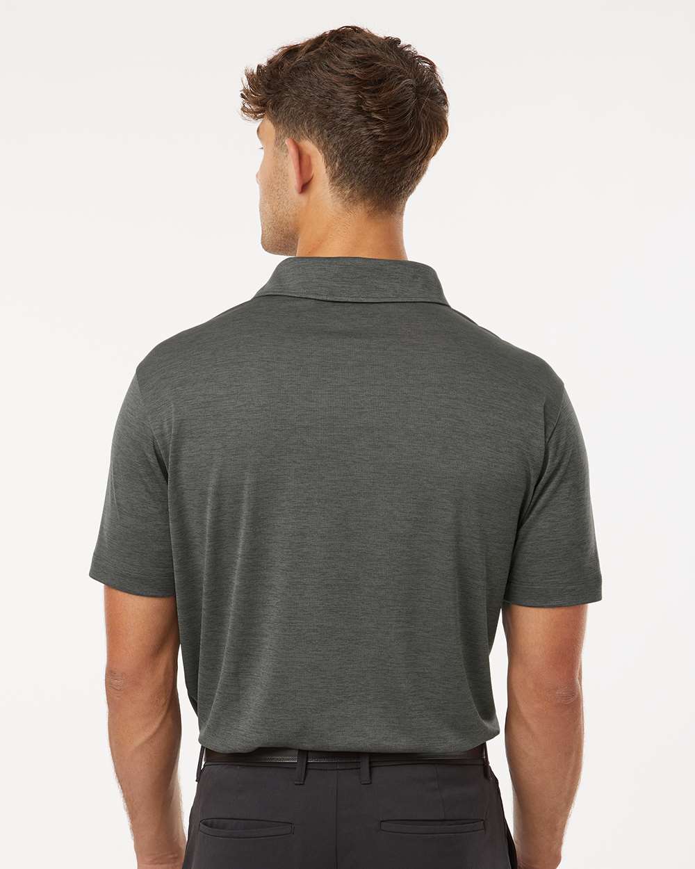Men's Performance Polo - Charcoal Melange - L