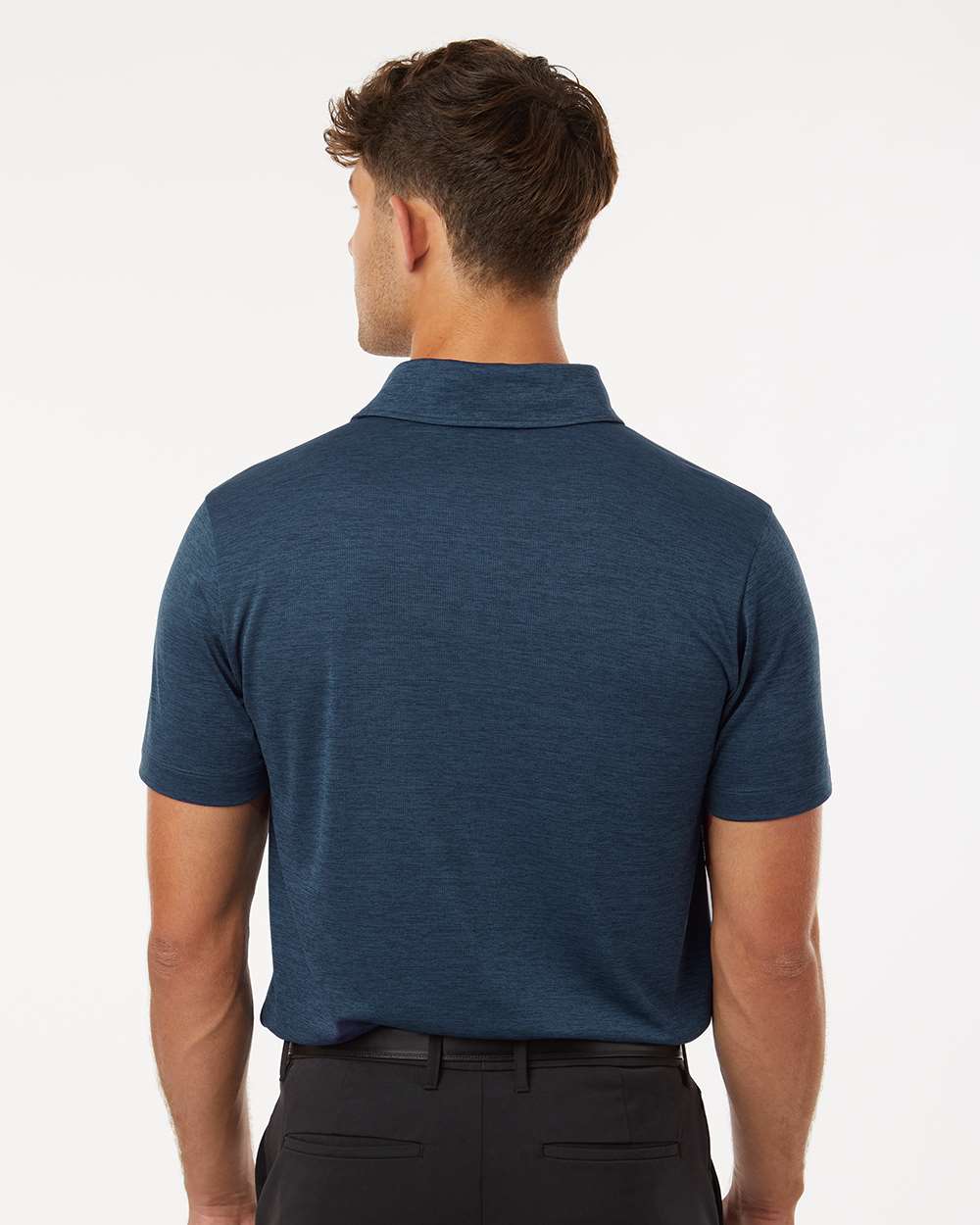 Men's Performance Polo - Navy Melange - L