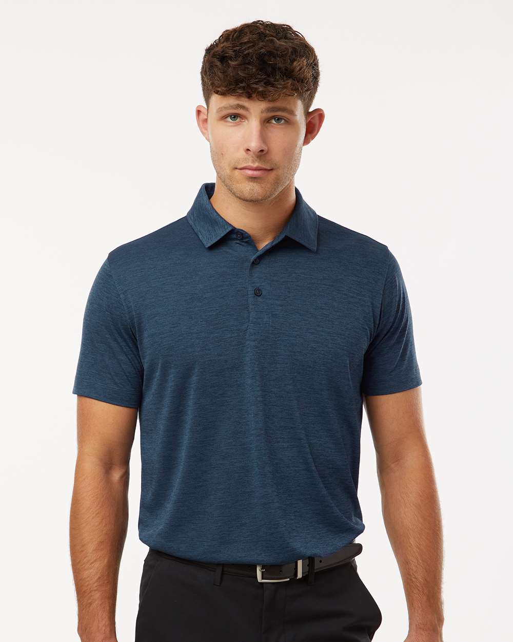 Men's Performance Polo - Navy Melange - S