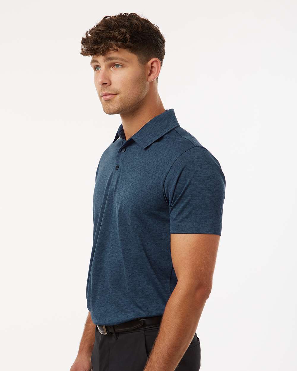 Men's Performance Polo - Navy Melange - M