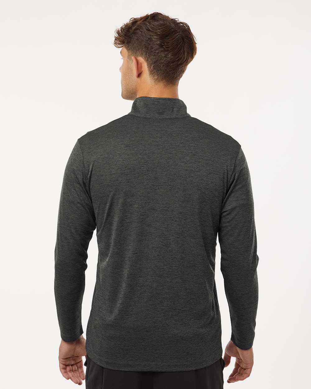 Men's Performance Quarter-Zip Pullover - Black - L