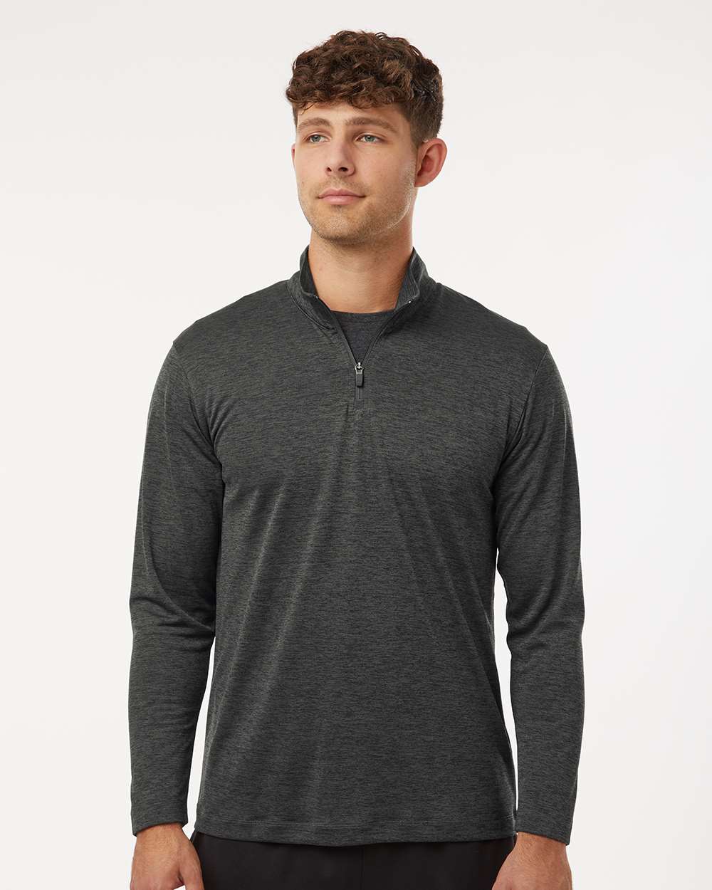 Men's Performance Quarter-Zip Pullover - Black - S