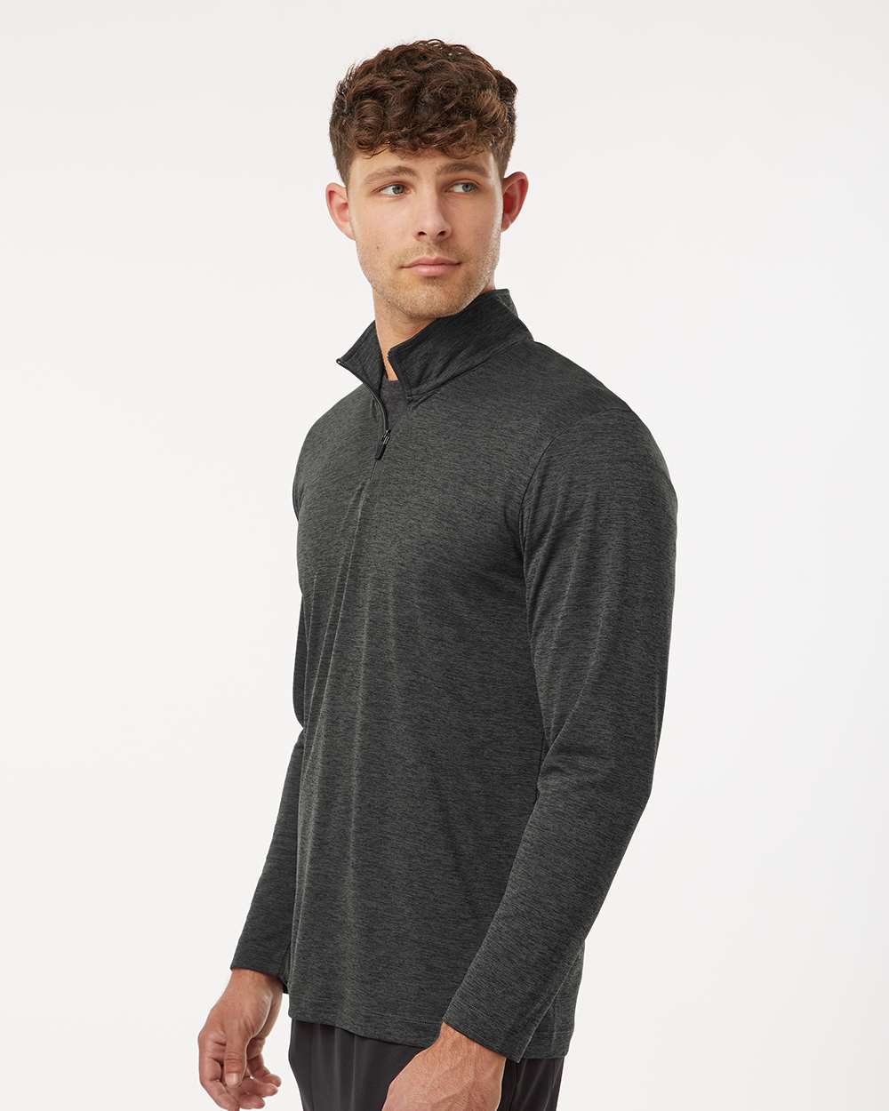 Men's Performance Quarter-Zip Pullover - Black - M