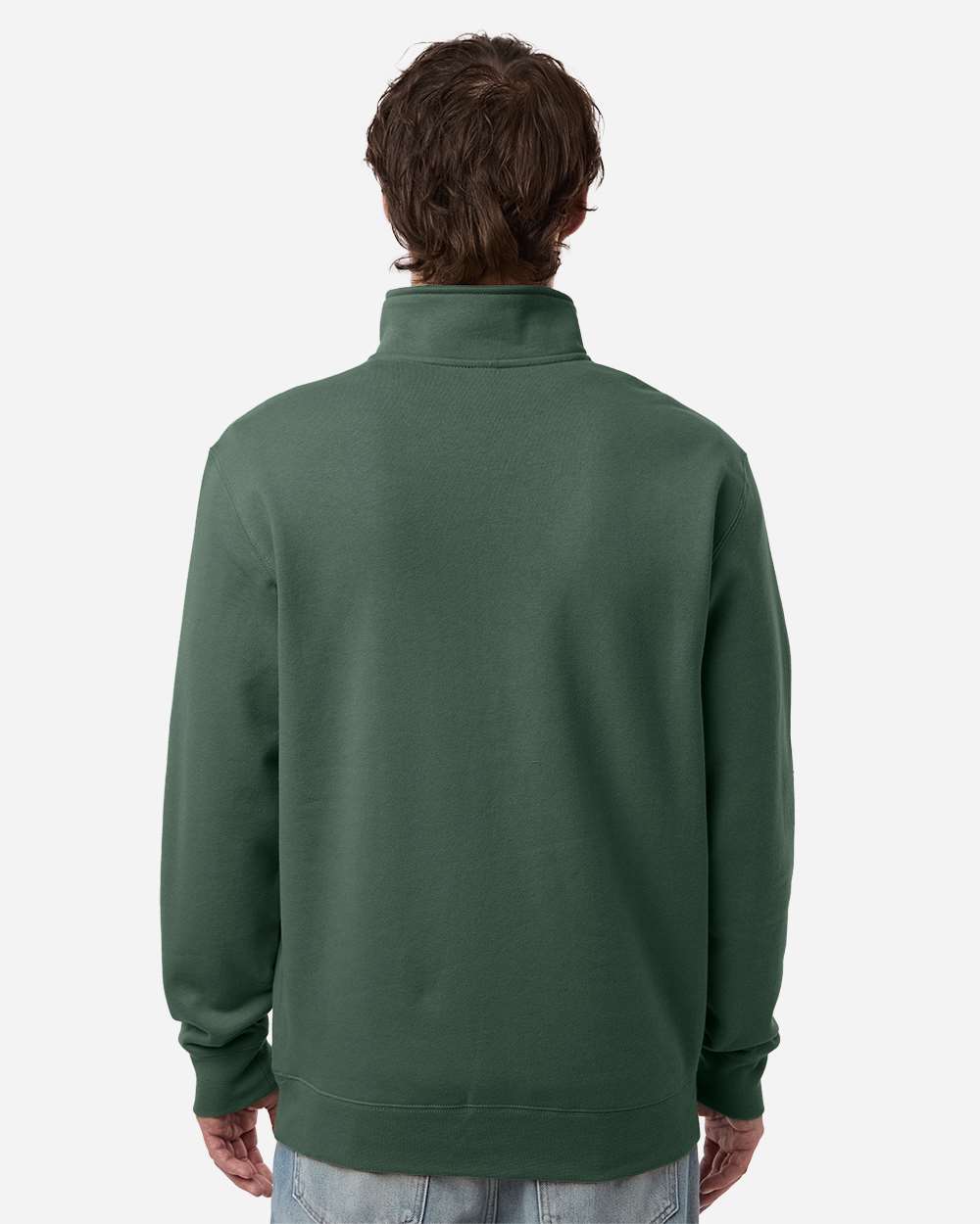 Unisex Midweight Quarter-Zip Pullover - Alpine Green - M