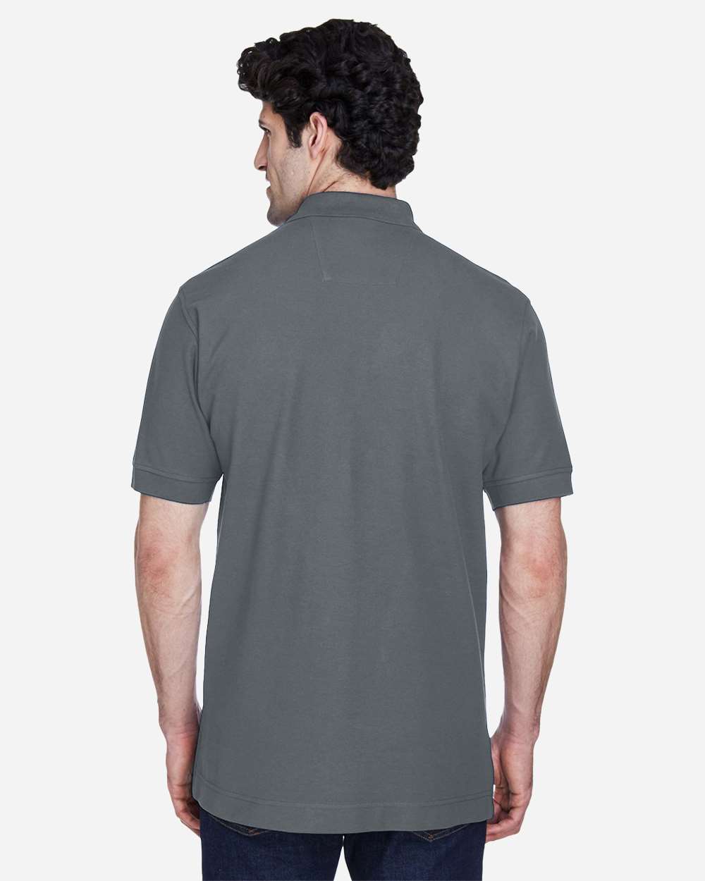 Men's Pima Piqué Polo - Graphite - L
