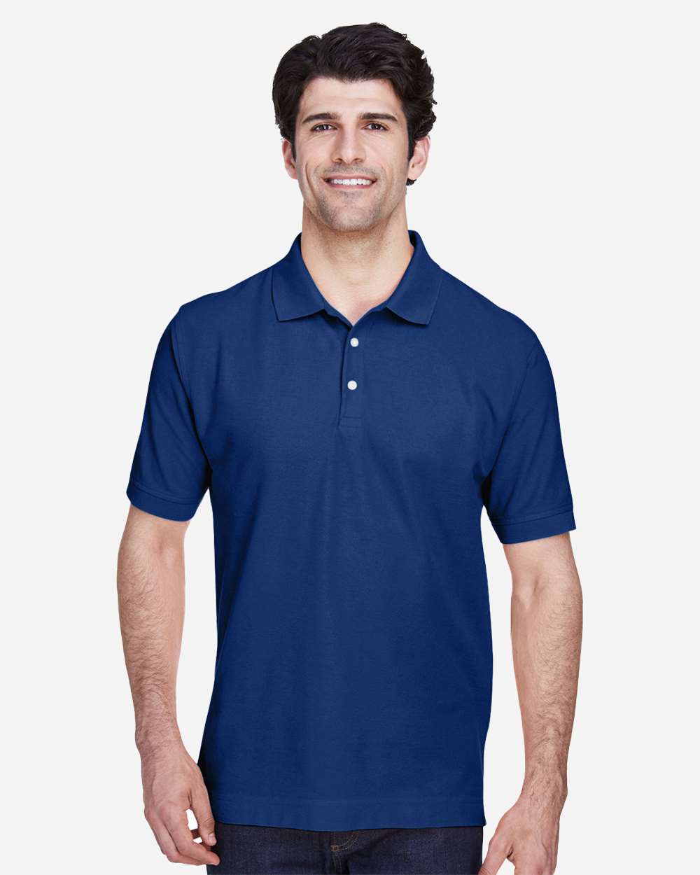 Men's Pima Piqué Polo - True Royal - S