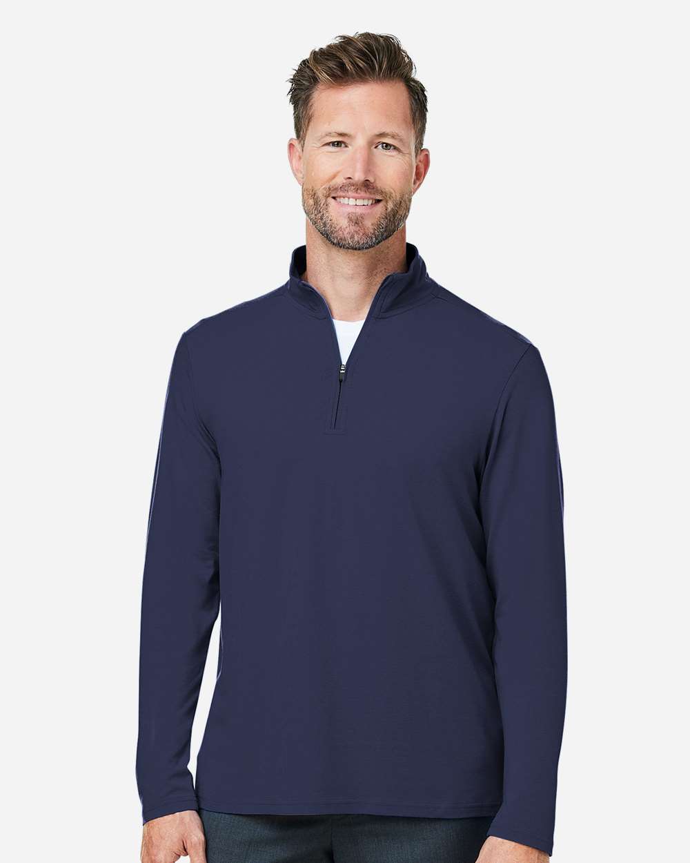 Men's Stretch Quarter-Zip - Navy - S
