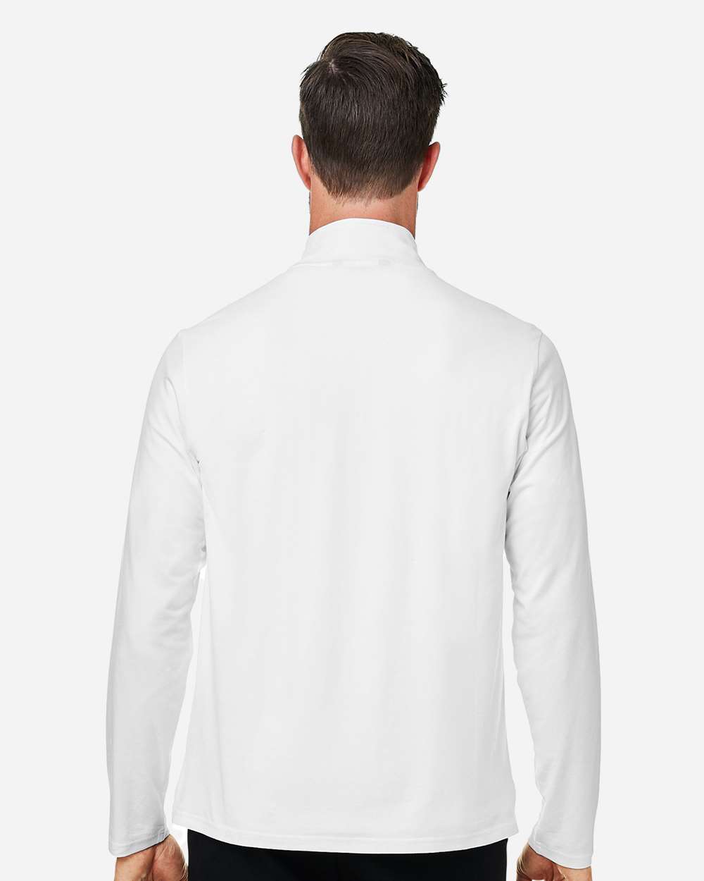 Men's Stretch Quarter-Zip - White - L