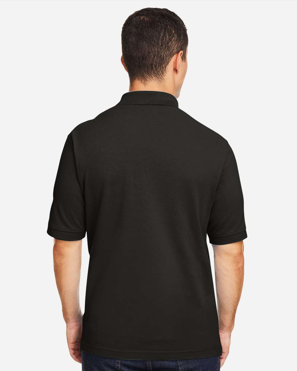 Men's Classic Cotton Polo - Black - L